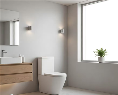 Kahekordne valge kaheosaline tualettruum